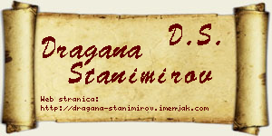 Dragana Stanimirov vizit kartica